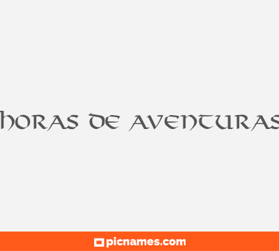 Horas de aventuras
